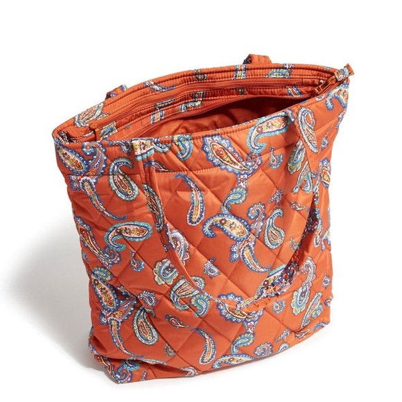 Vera Bradley Handbags - Vera Bradley Orange Small North South Tote Bag NEW WITH TAGS